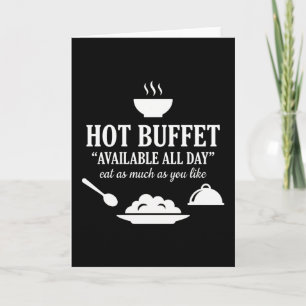 Carte Buffet Chaud Disponible Toute la Journée Humour Ad