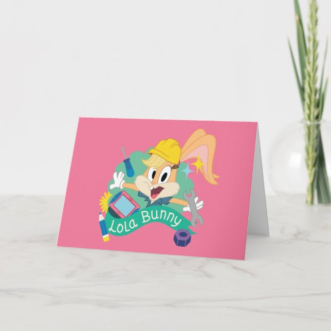 Carte BUGS BUNNY BUILDERS™| Lola Bunny Graphique de cara (Devant)