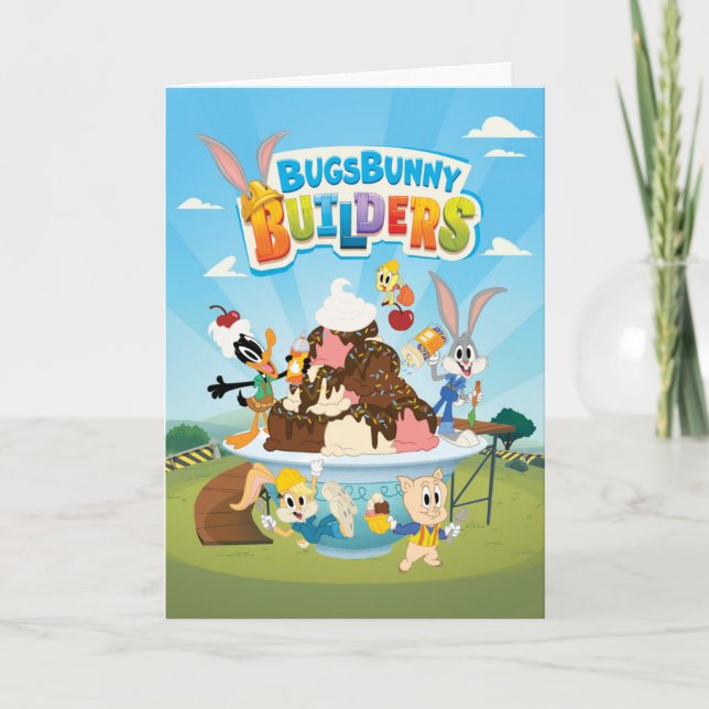 Carte BUGS BUNNY BUILDERS™| Looney Builders Crème glacée (Devant)