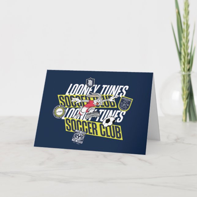 Carte BUGS BUNNY™ LOONEY TUNES™ Soccer Club (Devant)