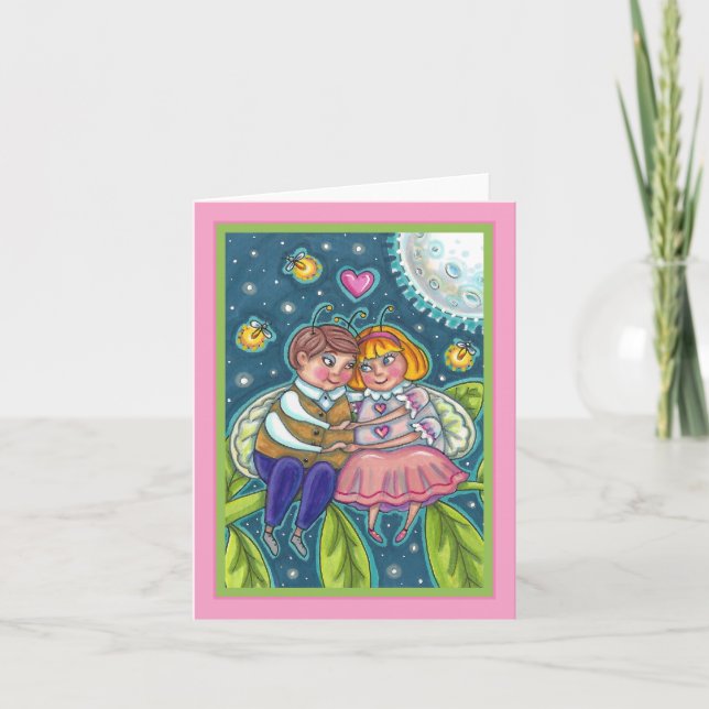 CARTE BUGS D'AMOUR, LUCIOLLES & DOUX COEURS SOUS LA PLEI (Devant)