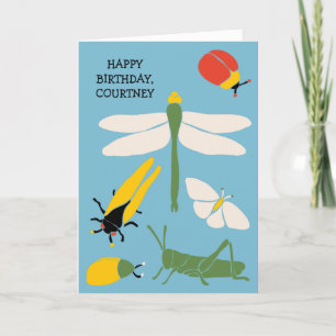 Carte Bugs Retro Personnalisé Anniversaire Personnalisé