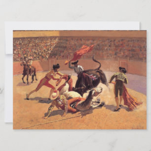 Carte Bull Fight in Mexico (par Frederic Remington)