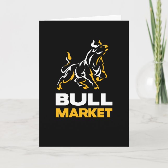 Carte Bull Stock Trader Wallstreet Investisseur (Devant)