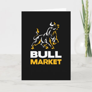 Carte Bull Stock Trader Wallstreet Investisseur