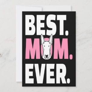 Carte Bull terrier  bull terrier maman  Chien, cadeau am