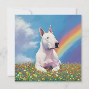 Carte Bull Terrier Rainbow Bridge Bully Custom Chien Nom