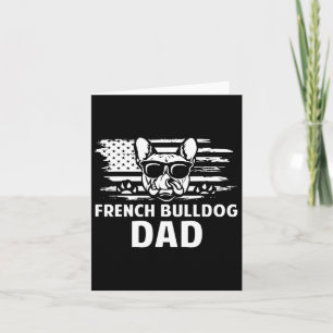 Carte Bulldog Papa Frenchie Lover Propriétaire du chien