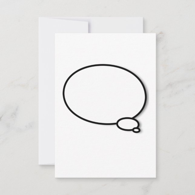 Carte Bulle de pensée (Devant)
