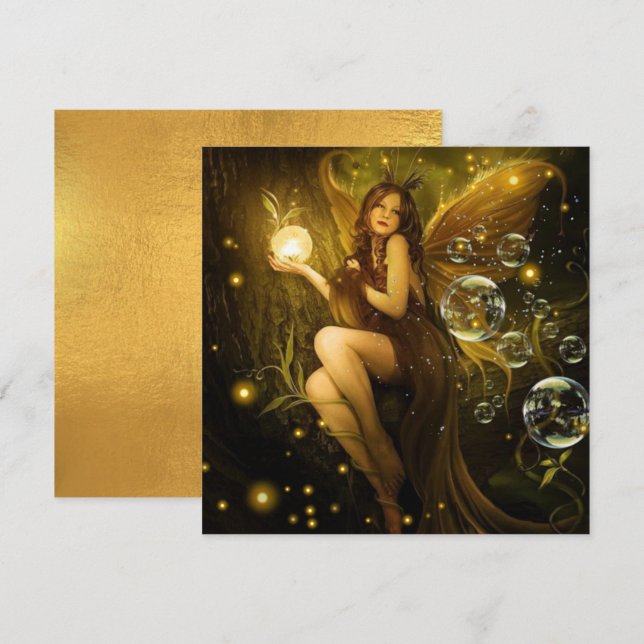 Carte Bulle Imaginaire Fairy Card (Devant / Derrière)