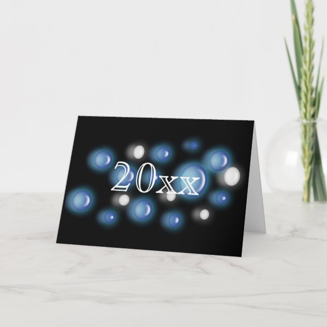 Carte - Bulles de la Nouvelle Année (Devant)