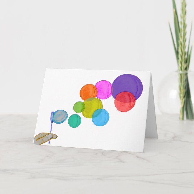 Carte Bulles soufflantes (Arc-en-ciel) (Devant)