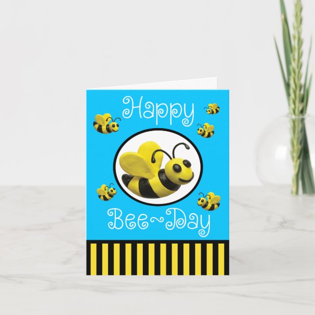 Carte Bumble Bee fête d'anniversaire (Devant)