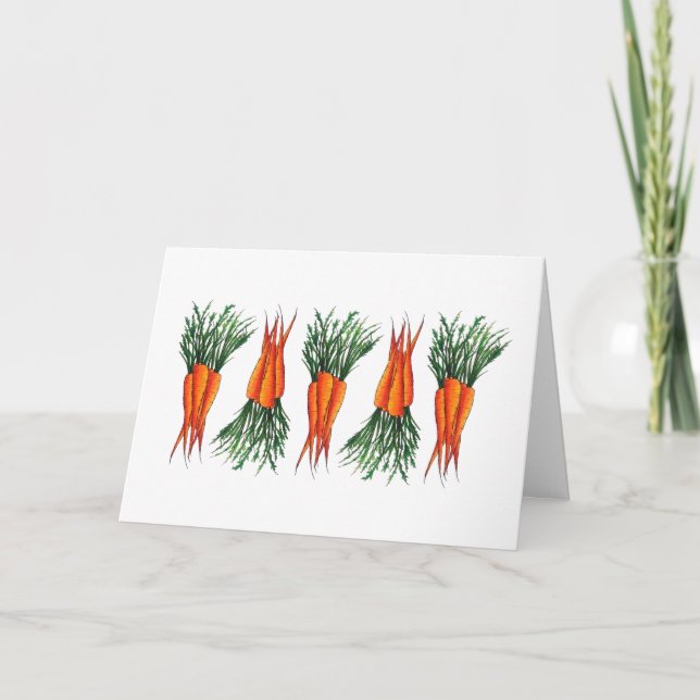 Carte Bunch de carottes Orange Vegetable Veggie Garden (Devant)