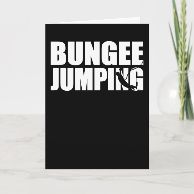 Carte Bungee Jumping Bungy Jump cadeau (Devant)