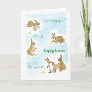 Carte Bunnies Pâques - sur les miles