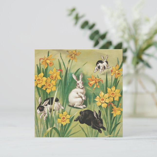 Carte Bunnies vintages de Pâques (1906), (Debout devant)