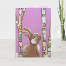 Carte Bunny 2 Whimsical Art