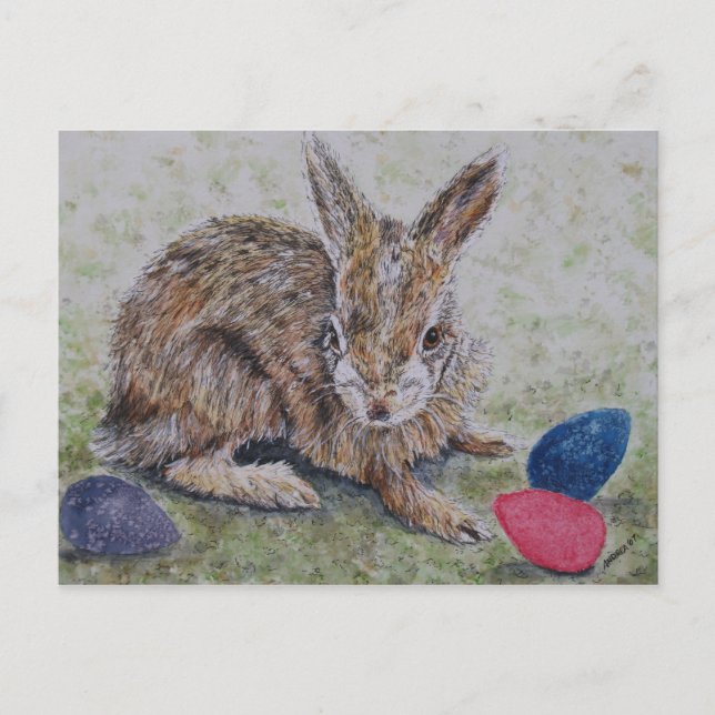 Carte Bunny de Pâques (Devant)