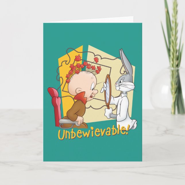 Carte BUNNY™ et Elmer Fudd "Unbewievable" Barber BUGS (Devant)
