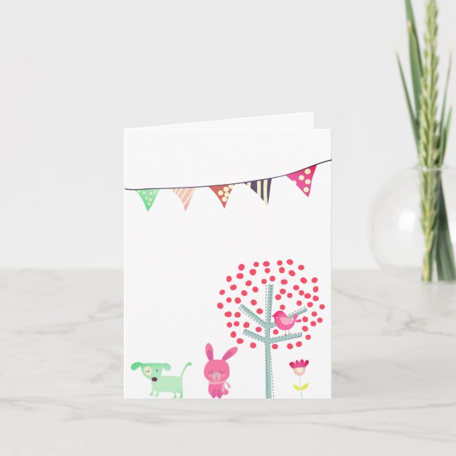 Carte Bunny Happy Pâques (Devant)