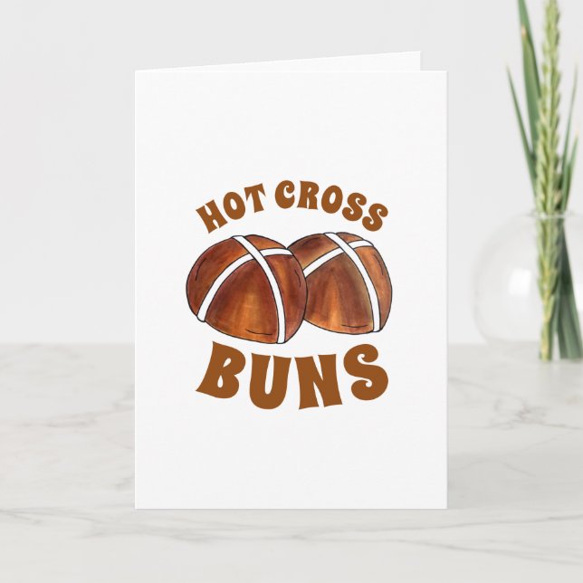 Carte Buns de Pâques Cuisine britannique Boulangerie Pâq (Devant)