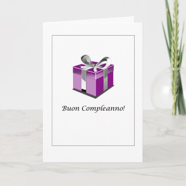 Carte Buon Compleanno - joyeux anniversaire dans la (Devant)