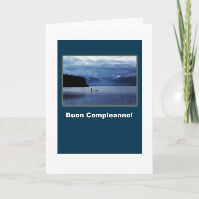 Carte Buon Compleanno - joyeux anniversaire dans la (Devant)