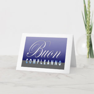 Carte Buon Compleanno - joyeux anniversaire en italien