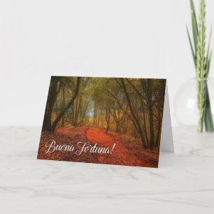 Carte Buona Fortuna Italien Bon chemin de chance vide