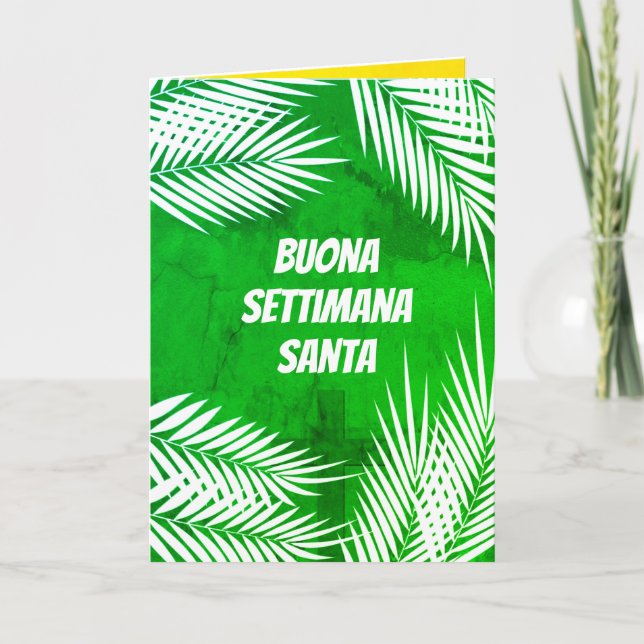 Carte Buona Settimana Père Noël Semaine sainte (Devant)