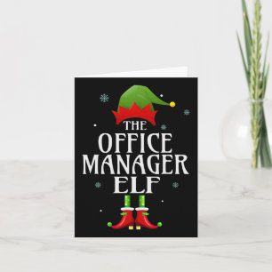 Carte Bureau Manager Elf Xmas Correspondant Groupe Famil
