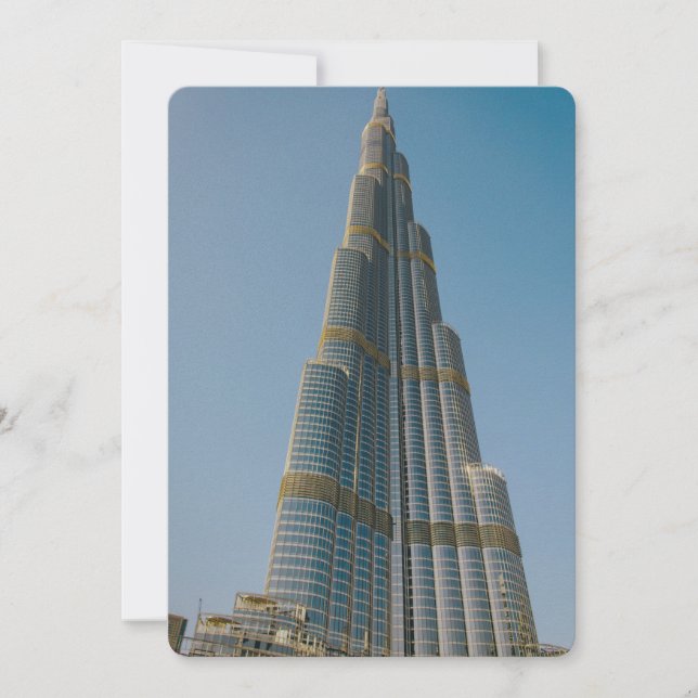 Carte Burj Khalifa, Dubaï (Devant)