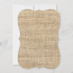 Carte Burlap Vintage rustique
