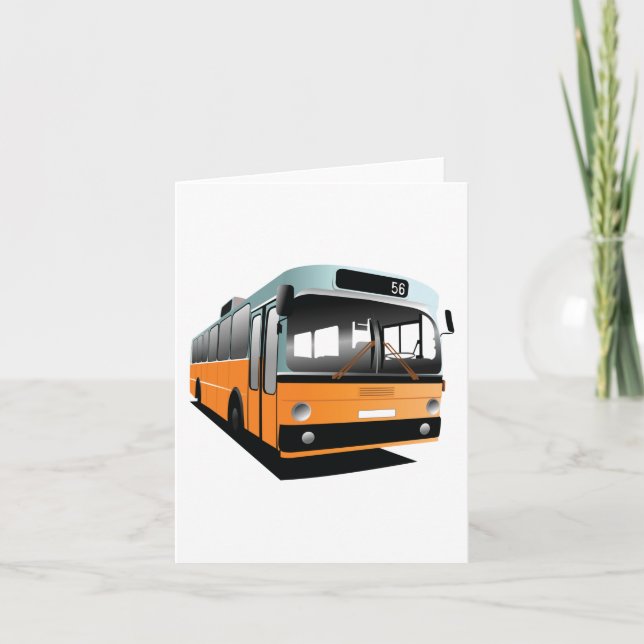 Carte Bus orange (Devant)