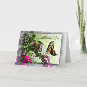 Carte Butterfly Birthday Card