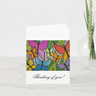 Carte Butterfly blank card