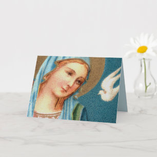 Carte BVM & Holy Spirit de l'Annonciation de Lippi (Det.