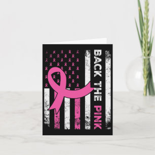 Carte Byck Pink Ribbon American Flag Cancer du sein A