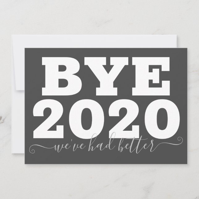 Carte Bye 2020 Nous avons mieux fait (Devant)