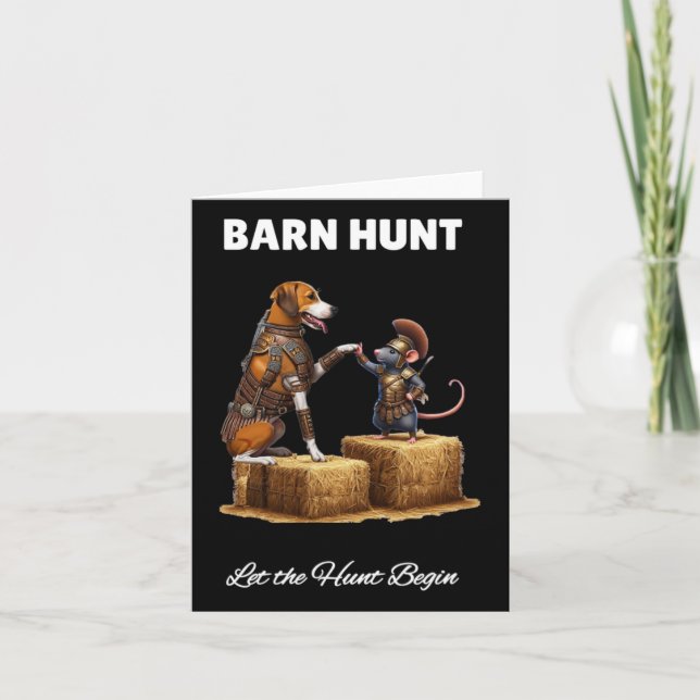 Carte Byrn Hunt Lover - Cute Warrior Rat Et Américain Fr (Devant)
