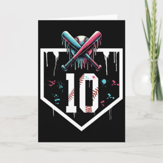 Carte Bysebyll 10e anniversaire plaque de home garçon je