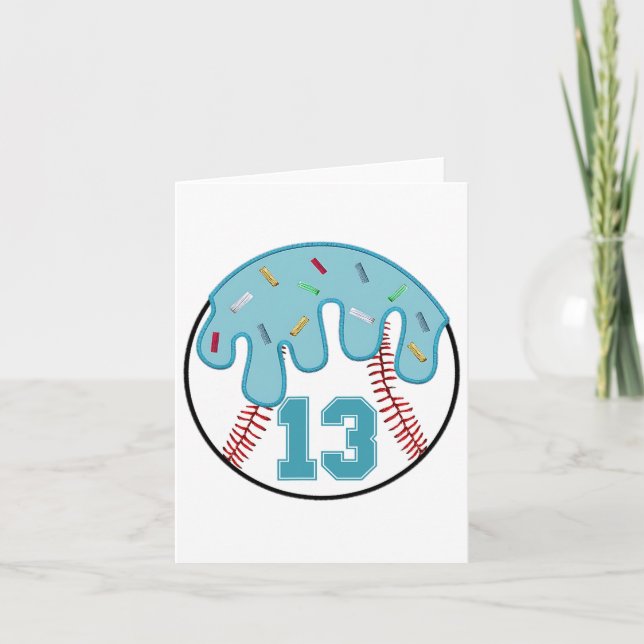 Carte Bysebyll Dripping 13e anniversaire 13 ans Garçons  (Devant)