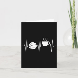 Carte Bysketbyll Fun Coffee Lover Heartbeat Bysketbyll