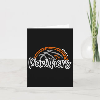 Carte Bysketbyll Panther School Sports Fan Team Spirit