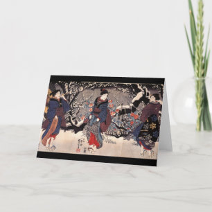 Carte C. de peinture japonais 1800's