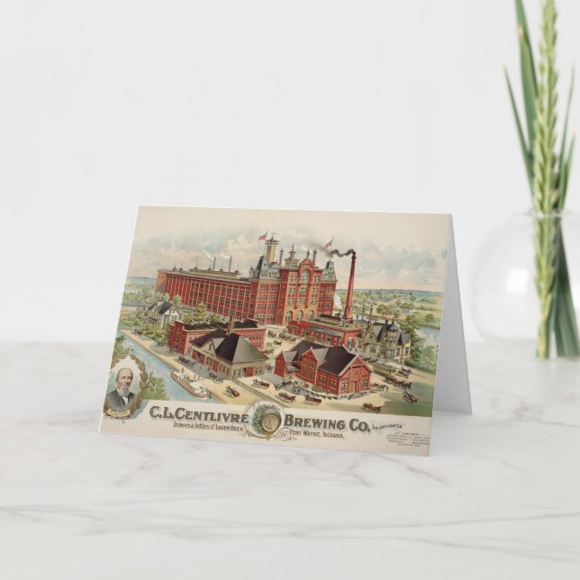 Carte C.L. Centlivre Brewing Company Factory Buildings. (Devant)