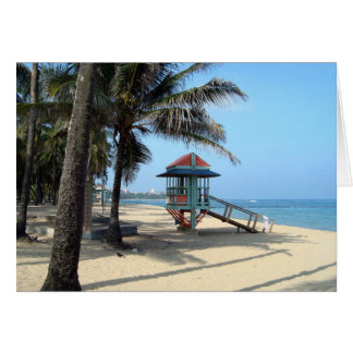 Carte Cabana on Beach