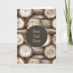 Carte Cabane en bois rondins Anniversaire