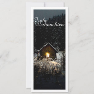 Carte Cabane mystique dans la forêt profonde, Noël